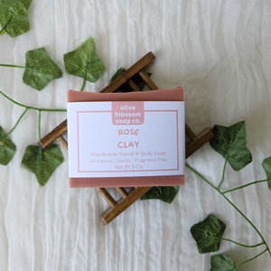 Rose Clay Facial & Body Soap