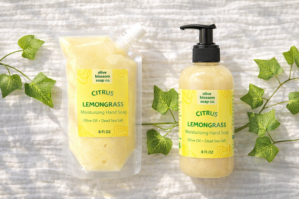 Hand Soap Bottle & Refill Combo