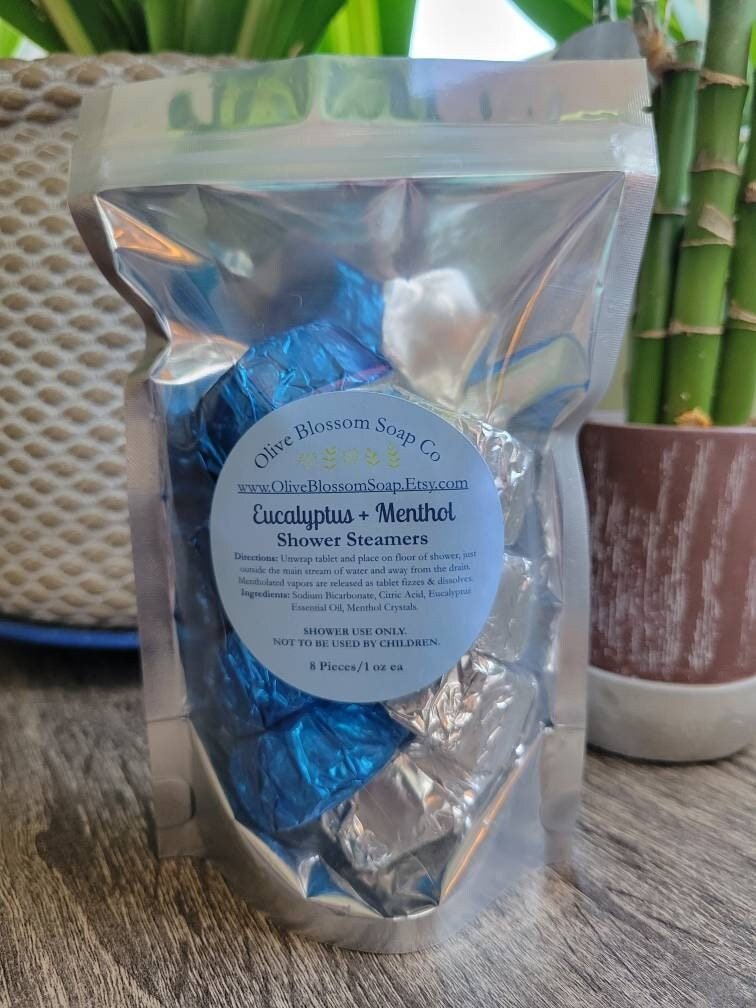 Eucalyptus + Menthol Shower Steamers | Maximum Strength All Natural Sinus Relief