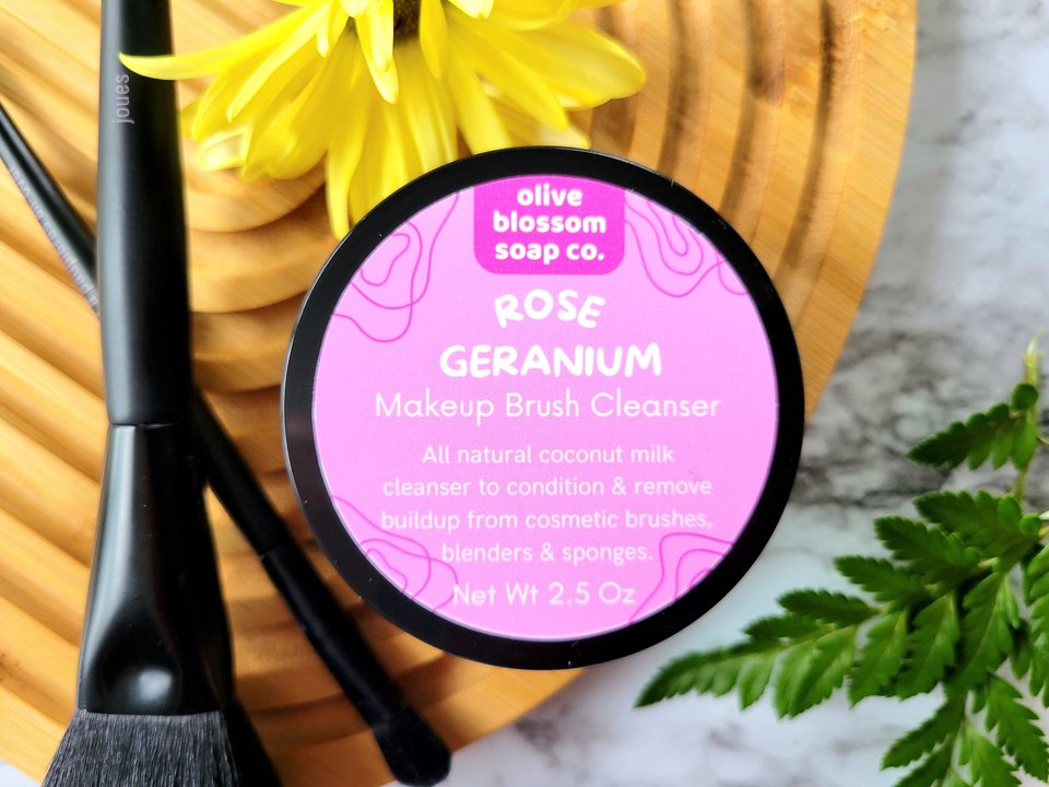 Rose Geranium Makeup Brush Cleaner