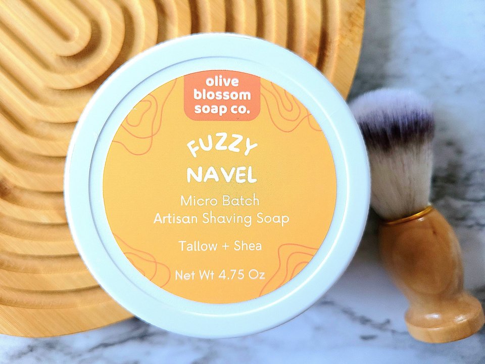 Fuzzy Navel Artisan Shave Soap