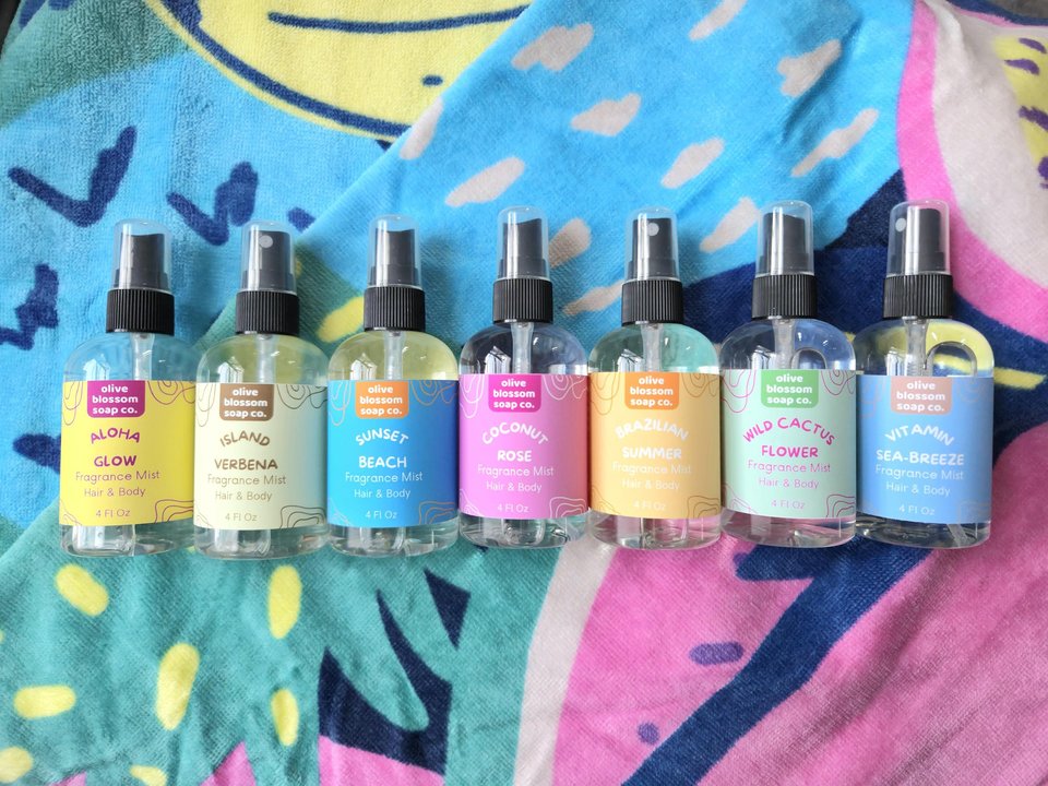 Body Spray in Summer Scents