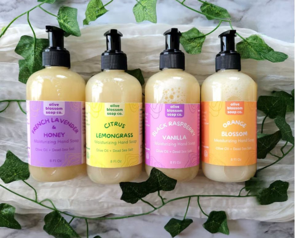 Liquid Hand Soap 4 Bottle Gift Set